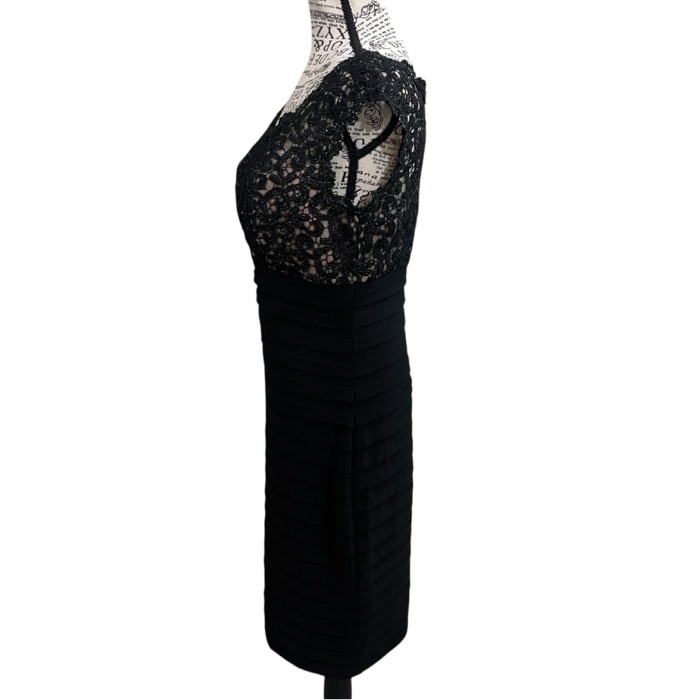 Xscape Black Lace‎ Mini Dress - Picture 3 of 11